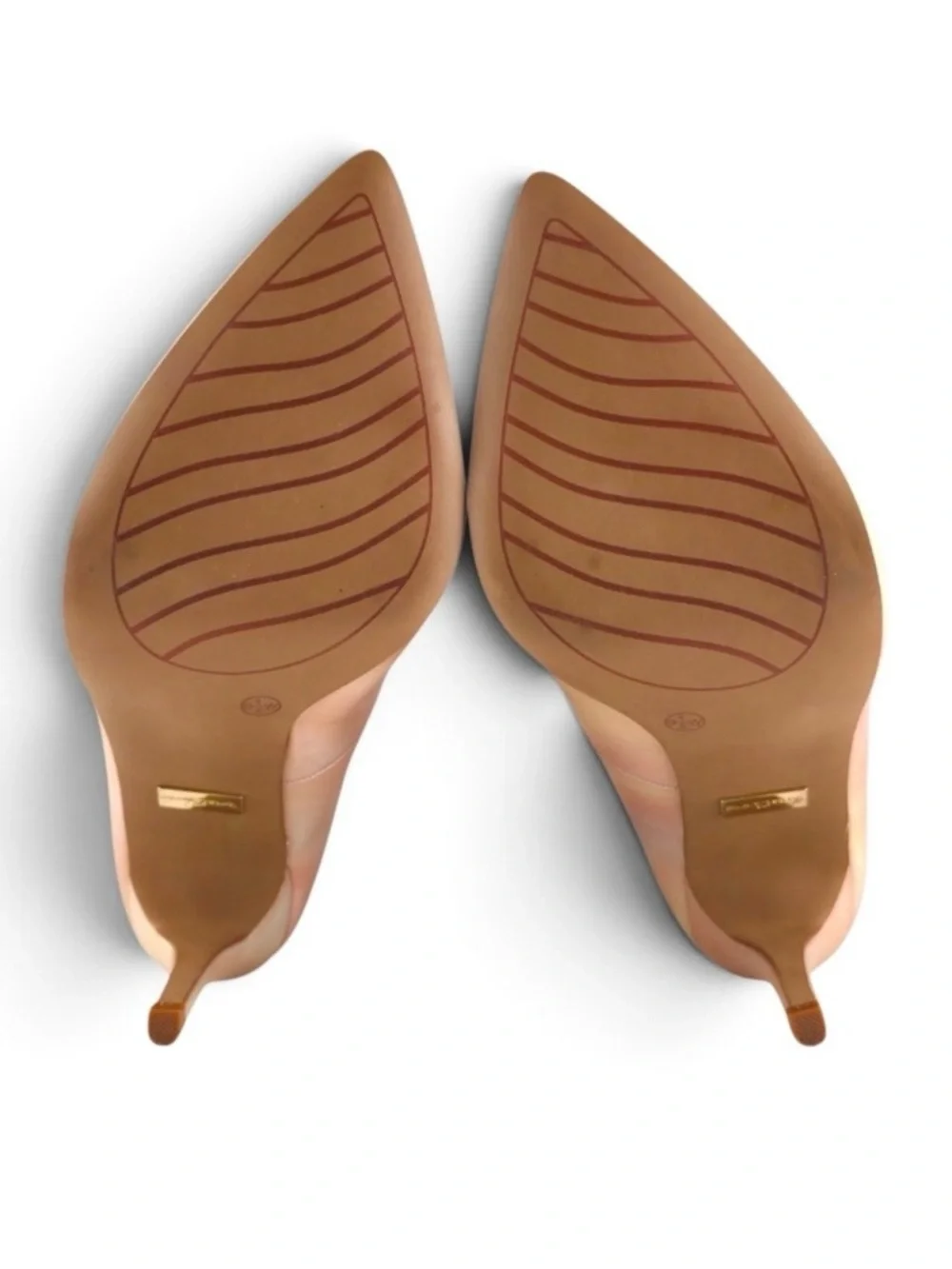 Torta Caliente Rose Gold Metallic Ombré Pointed Toe Stiletto Pumps 6W